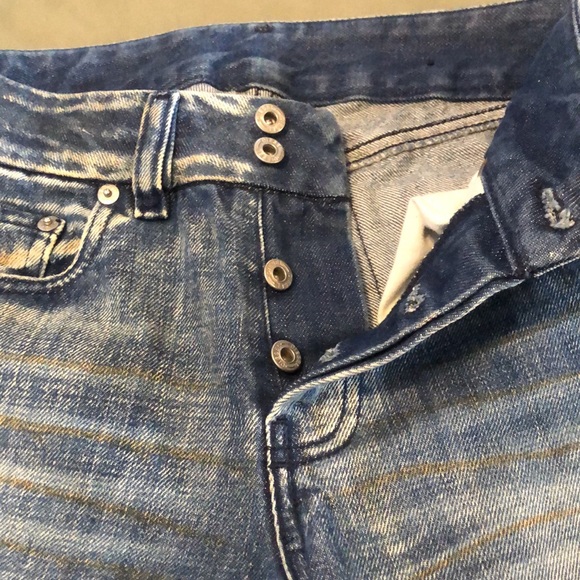 DIESEL Industry boot cut distressed Jeans button fly sz 26 - Picture 3 of 16